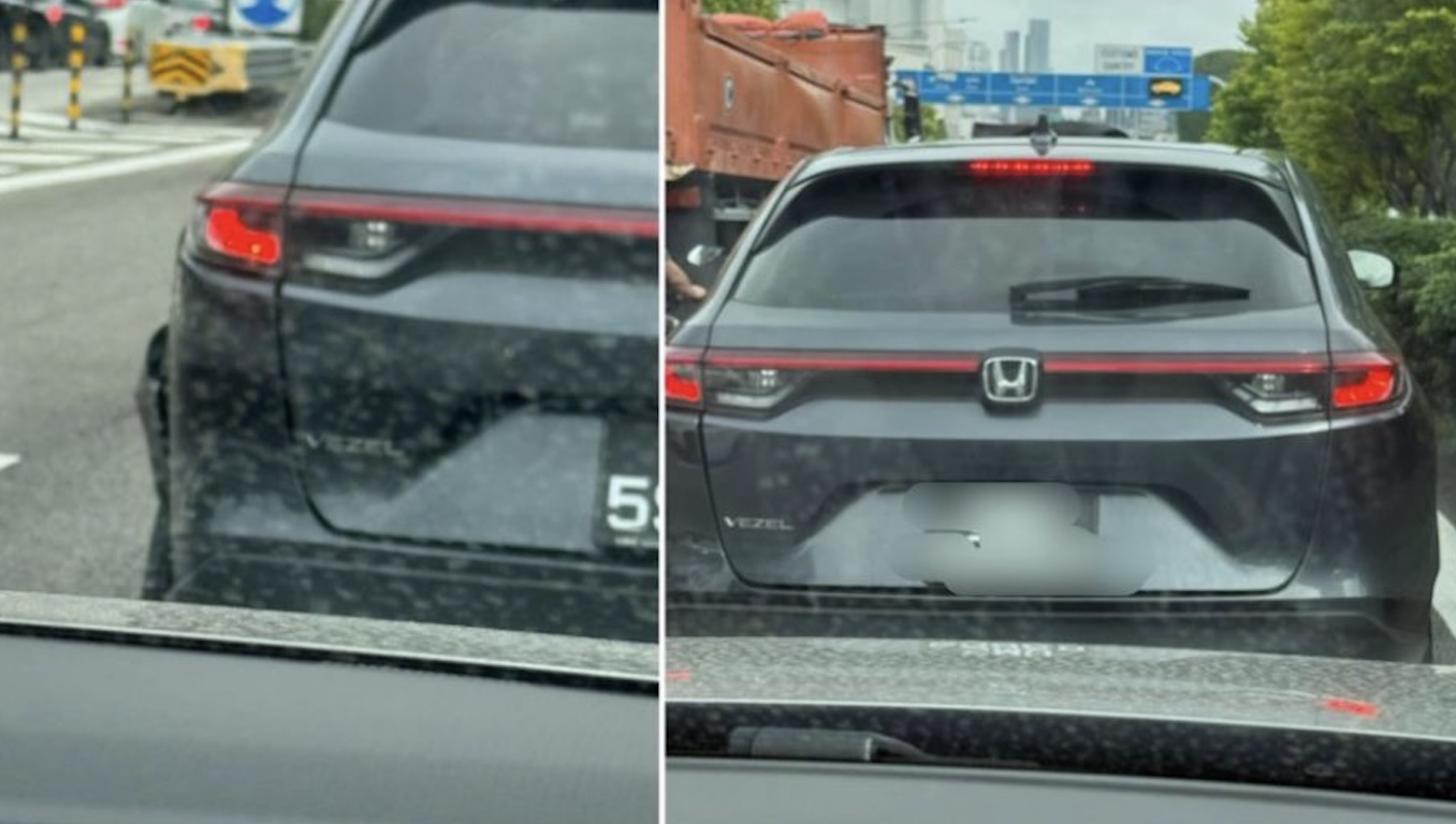 Woman allows car to cut queue at JB Causeway to avoid getting hit, but sees damage on its wheel & bumper